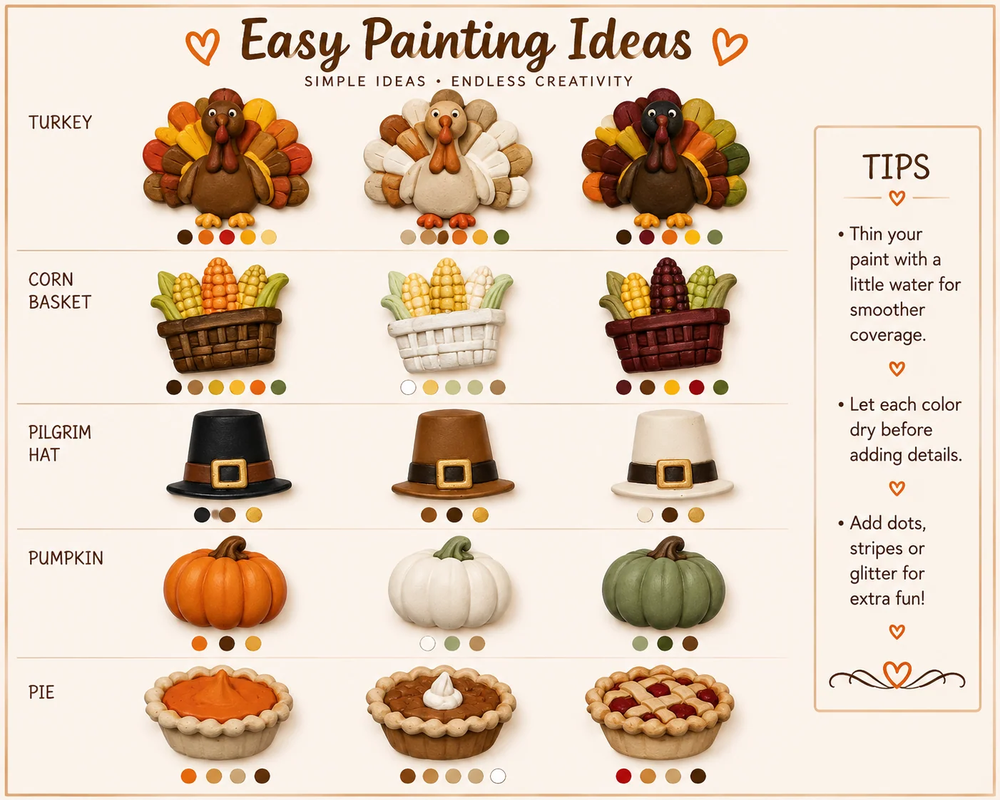 Thanksgiving Bucket Paint Kit painting inspiration 1
